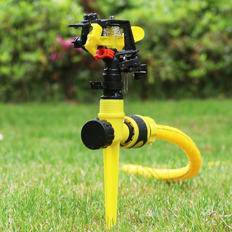 6 Pieces Horticultural Sprinkler Controllable Insertion Triangle Support 360 Degree Garden Lawn Vegetable Sprinkler Agricultural Irrigation Sprinkler Equipment