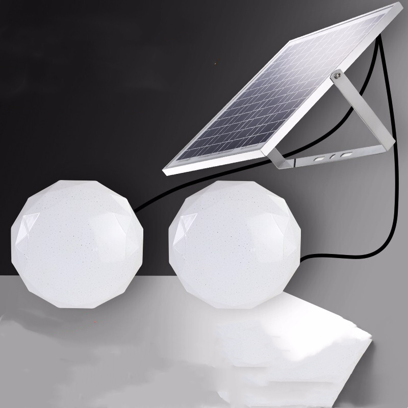Household Solar Lamp Outdoor Courtyard Lamp Indoor Split Remote Control Ceiling Lamp Photovoltaic Power Generation Solar Wall Lamp 100w