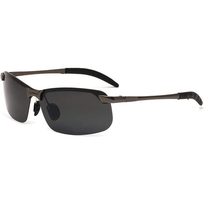 NALANDA Черные поляризационные солнцезащитные очки-авиаторы с металлической оправой UV400 HD-объективом для вождения, путешествий на открытом воздухе, повседневного использования