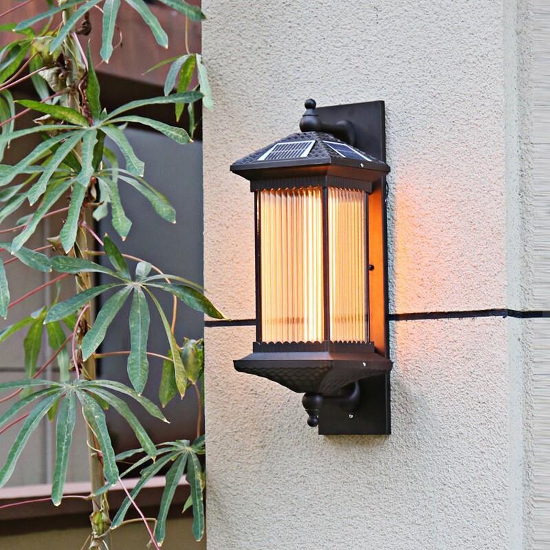 Solar Wall Lamp Household Super Bright Courtyard Lamp Outdoor Waterproof Induction Wall Lamp LED Outdoor Lamp Garden Villa Balcony Landscape Lamp