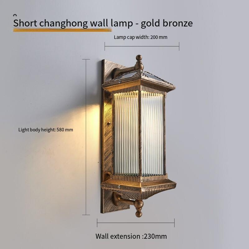 Solar Wall Lamp Household Super Bright Courtyard Lamp Outdoor Waterproof Induction Wall Lamp LED Outdoor Lamp Garden Villa Balcony Landscape Lamp