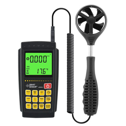 Анемометр Ручной анемометр Измеритель объема воздуха и температуры Анемометр