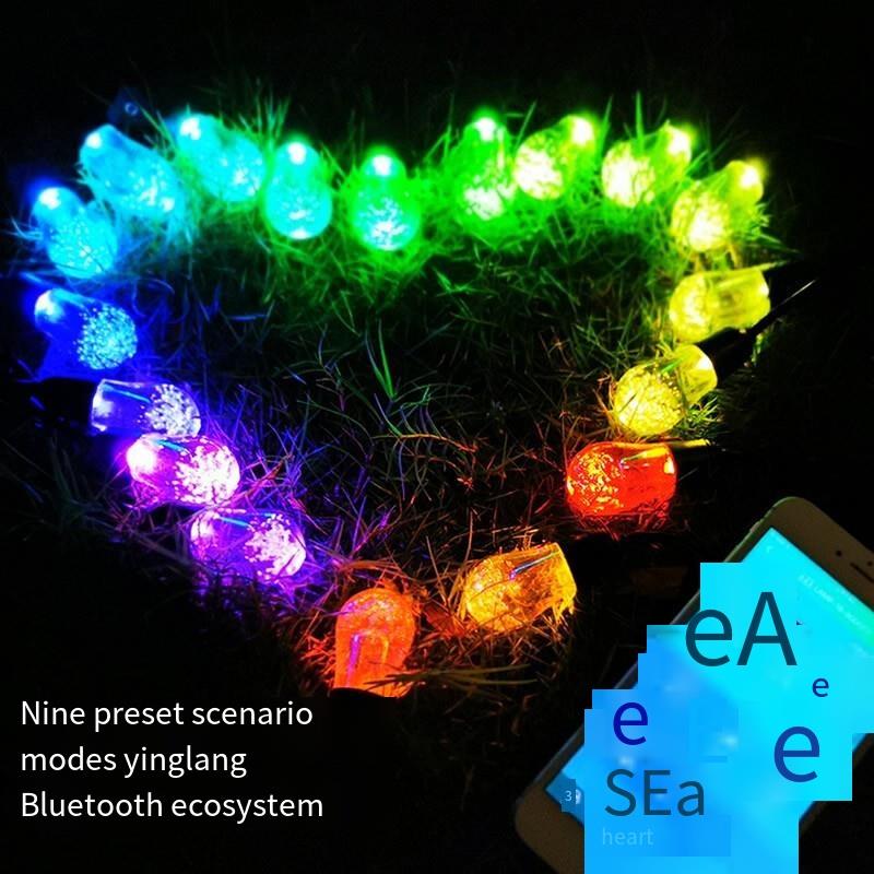 Colorful Solar Lamp String LED Color Lamp With Indoor And Outdoor Waterproof Courtyard Sub Balcony Atmosphere Lamp