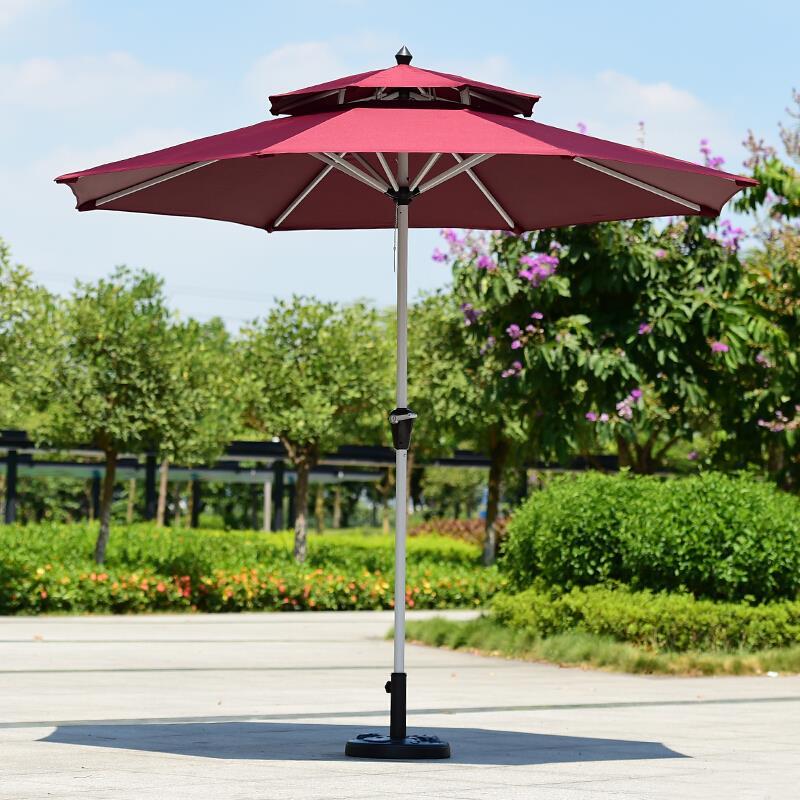 Outdoor Sunshade Stall With Tables And Chairs Sunshade Folding Sunshade Beach Umbrella Sun Umbrella Central Column Courtyard Umbrella