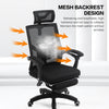 ECVV Эргономичный регулируемый офисный стул с высокой спинкой Компьютерный игровой стул с дышащей сеткой Настольный стул с подголовником с поясничной опорой и подставкой для ног