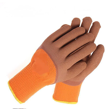 10 пар кремневых теплых перчаток для защиты труда, нескользящие водонепроницаемые нитриловые перчатки с холодным клеем
