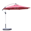 Зонт для двора винно-красного цвета, уличный зонт, большой навес, римский зонт, стойло, сторожевой ящик, зонт с навесом, 2,7 м, одинарный верх, алюминий