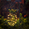 Солнечный фонарь-ананас, железный фонарь, светодиодная лампа из медной проволоки, уличная водонепроницаемая садовая декоративная подвесная лампа 24/30/60 светодиодов