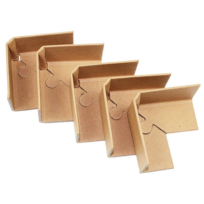 6*50 штук L-образной бумажной угловой упаковки, картонная угловая полоска, бумажная угловая лента для предотвращения столкновений, пряжка для угловой мебельной коробки (15*4*4*0,3 см)