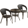 58 см стул из ротанга, набор из трех предметов, уличный балконный стол, стул, маленький чайный столик, комбинация, уличный двор, мебель для гостиной