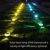 Solar Buried Lamp Outdoor Courtyard Lamp Colorful LED Ground Lamp Waterproof Lawn Lamp Embedded Plug-in Lamp Atmosphere Decorative Lamp