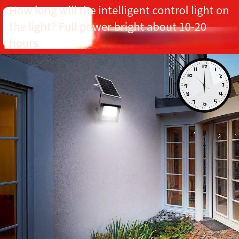Solar Lamp Courtyard Lamp Street Lamp Household LED Indoor And Outdoor Projection Lamp Remote Control Light Induction New Rural Waterproof Lamp