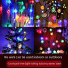 Colorful Solar Lamp String Flashing Lamp LED Color Lamp With Tree Hanging Indoor And Outdoor Courtyard Waterproof Balcony Atmosphere Lamp