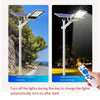 Solar Street Lamp Outdoor Solar Lamp Courtyard Lamp Household Remote Control Automatic Lighting Wall Super Bright Street Lamp Waterproof Road Lamp