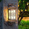 Солнечная уличная водонепроницаемая настенная лампа, проход во двор, ворота, колонная лампа, коридор, наружная солнечная настольная лампа, садовая вилла, внешний настенный светильник, пейзажная лампа