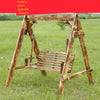 Наружное кресло-качалка из твердой древесины, висящее двойное балконное садовое стандартное кресло для отдыха