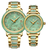 Роскошные автоматические нефритовые часы CHIYODA для женщин, швейцарские автоматические часы с календарем и бриллиантами, драгоценные часы из нефритового циферблата для коллекции