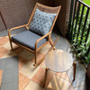 Балконное кресло для отдыха, качающееся кресло для взрослых, ленивый домашний диван в скандинавском стиле, маленькое семейное кресло из ротанга 1 (включая подушку и подушку)