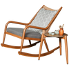 Балконное кресло для отдыха, качающееся кресло для взрослых, ленивый домашний диван в скандинавском стиле, маленькое семейное кресло из ротанга 1 (включая подушку и подушку)