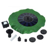 Solar Fountain Lotus Leaf Fountain Floating Pool Small Garden Fountain 5 Kinds Of Nozzles Aerated Running Water Fish Pond Landscape Ordinary Money (with Sunshine Work)