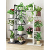 Flower Shelf Balcony Living Room Flower Table Movable Floor Type Iron Multi-storey Indoor Meat Green Pineapple Storage Flower Pot Rack With Wheel Wooden Pot Rack With Six Layers And One White (upgrade And Broadband Wheel)