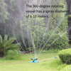 6 Pieces Garden And Horticulture Automatic Rotary Sprinkler 360 Degree Irrigation Lawn Garden Watering Roof Cooling Sprinkler Independent Model + Four Taps [set]