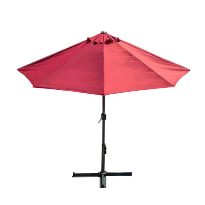 Полузонт Открытый солнцезащитный козырек в европейском стиле 3 м Полукруглый настенный зонт Боковой зонт для балкона Во дворе Вино-красный непромокаемый солнцезащитный пояс Полукруглое сиденье для воды