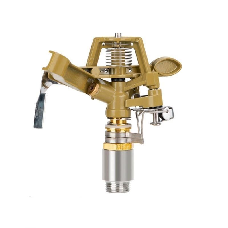 10 Pieces Agricultural Rocker Nozzle Automatic Rotation Lawn Greening 360 Degree Garden Sprinkler Irrigation Sprinkler Watering Artifact 4-minute Alloy