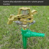 10 Pieces Agricultural Rocker Nozzle Automatic Rotation Lawn Greening 360 Degree Garden Sprinkler Irrigation Sprinkler Watering Artifact Alloy Controllable
