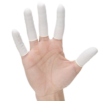 Латексный чехол на палец Антистатический чехол без пудры Утолщенный износостойкий противоскользящий защитный чехол на палец Молочно-белый 500 г (около 900)