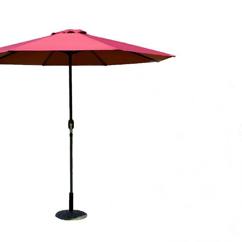 Savage Valley Outdoor Umbrella Sunshade Umbrella Folding Stall Sun Umbrella Middle Column Umbrella Red With Water Seat