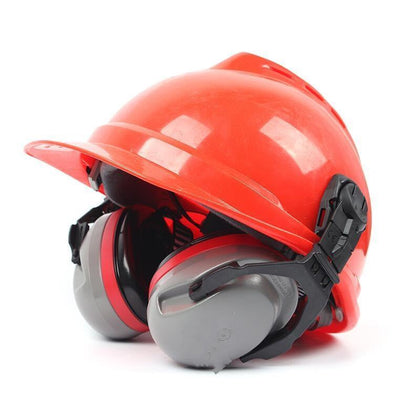 Высоко удобные противошумные наушники типа шлема, шумоподавляющие наушники на строительной площадке, оснащенные защитным шлемом