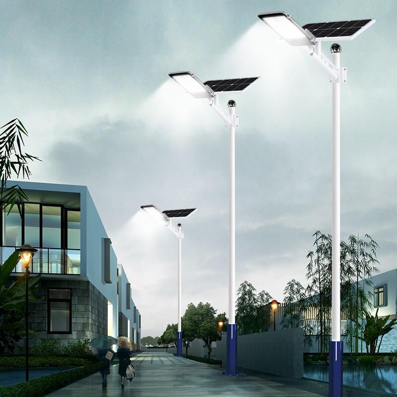 Solar Lamp Street Lamp Outdoor Household Courtyard Lamp Highlight New Rural Wall Lamp LED Projection Lamp Waterproof Outdoor Wall Lamp Road Lamp
