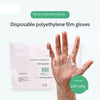 10 пакетов, одноразовые перчатки, чистящая прозрачная пленка, полиэтиленовый пластик, защитные перчатки для бытовой уборки и гигиены, 100 шт./пакет, свободный размер