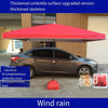 Уличный зонт от солнца, большой киоск, площадка для загара, пляжная будка, квадратная коммерческая складная рекламная площадка для двора с основанием, солнцезащитная палатка, синяя, 2,0 × 2,0 (утолщенный зонт), отправка базы