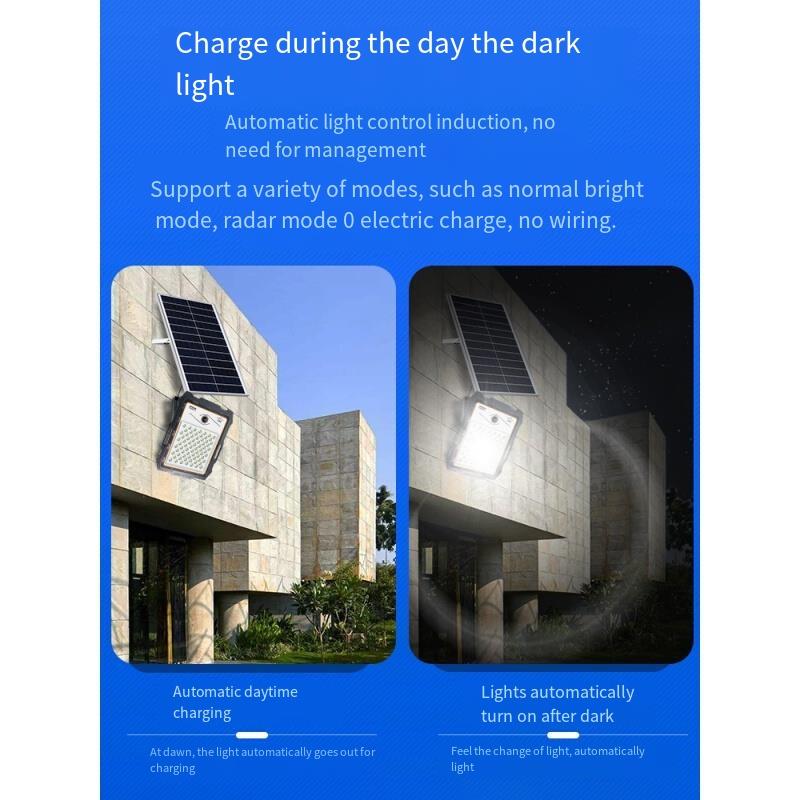 Solar Outdoor Lamp Courtyard Lamp Household Indoor Lamp Country Light Waterproof High-power Street Lamp With Monitoring Camera Lamp