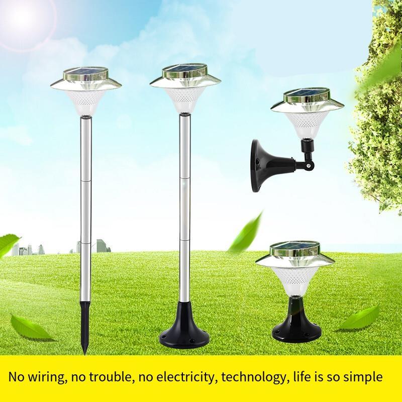 Solar Lamp Street Lamp Outdoor Courtyard Household Lawn Lamp New Countryside Super Bright Lighting Fence Column Head Electric Lamp
