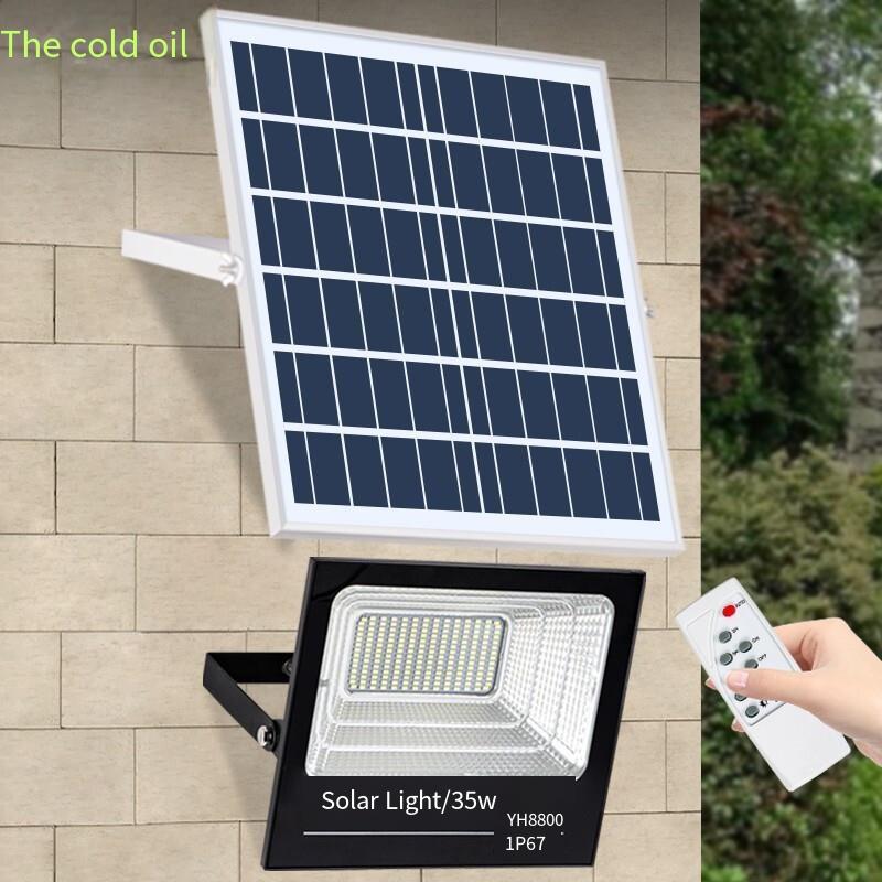 Solar Light Controlled 100w Street Light Outdoor Courtyard Light LED Projection Court Household Floodlight Induction Factory Workshop Lighting