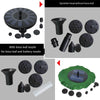 Solar Fountain Pond Water Pump Micro Fountain Floating 7v1.4w5 Kinds Of Nozzles Maintenance Free Non Rechargeable Battery Version / Lotus