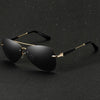 NALANDA мужские ретро поляризационные солнцезащитные очки-авиаторы серые солнцезащитные очки с линзами UV400 TAC, очки в полуметаллической оправе для путешествий на открытом воздухе, вождения, повседневного использования