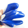 Перчатки для защиты труда с пропиткой нитрилом Противоскользящие Износостойкие Маслостойкие перчатки для защиты от кислот и щелочей Рабочие перчатки для охраны труда Синие 12 пар Размер M