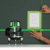 ECVV 2-линейный зеленый лазерный уровень и штатив с режимом косой черты 1,5 м. Самовыравнивающийся инструмент для перекрестной маркировки. Штатив из алюминиевого сплава 1,5 м с адаптером 180 градусов.