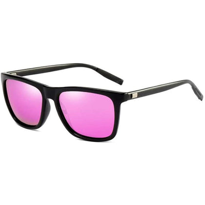 NALANDA Pink Polarized Aviator Sunglasses with UV400 Mirrored Lens PC Frame, Mens Womens Glasses For Outdoor Travel Driving Daily Use