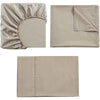 IBAMA комплект постельного белья из 3 предметов, комплект постельного белья из бамбукового волокна двойного размера для комнаты в общежитии, включая наволочки, простыня, плоская простыня