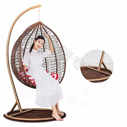 Одиночное птичье гнездо, подвесная корзина, стул из ротанга, подвесной стул для открытого балкона, чистый белый цвет