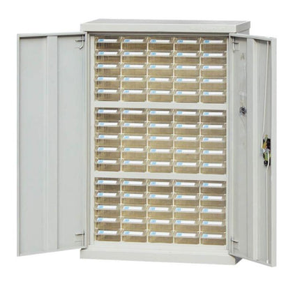 Тип ящика с двойной дверью, детали коробочного шкафа, 620 × 270 × 925 мм (включая 75 ящиков), синий