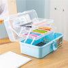 Ящик для художественных инструментов Deli, 10 предметов, синий ящик для инструментов 13 дюймов, набор инструментов DL432013A