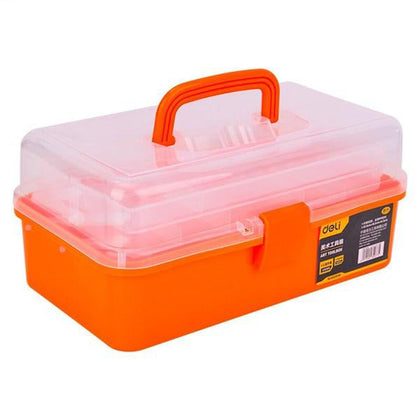 Ящик для художественных инструментов Deli, 10 предметов, оранжевый ящик для инструментов 13 дюймов, набор инструментов DL432013B