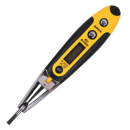 Deli, 30 шт., тестовый карандаш с цифровым дисплеем и подсветкой, 12-250 В переменного/постоянного тока, 140 мм, тестовая ручка DL8005