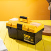 Ящик для инструментов Deli из 10 предметов, армированный пластиковый ящик для инструментов, 14-дюймовый ящик для инструментов, набор инструментов DL-TC240